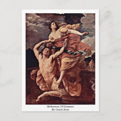 Abduction Of Deianira By Guido Reni Postcard