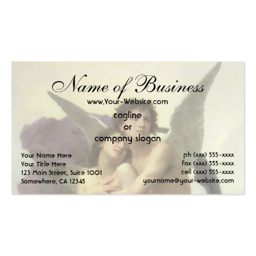 Abduction (Ravishment) of Psyche by Bouguereau Business Cards (front side)