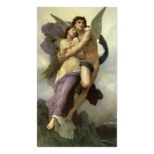 Abduction (Ravishment) of Psyche by Bouguereau Business Cards (back side)