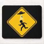 Abduction Road Sign Mouse Pads