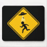 Abduction Road Sign Mouse Pads