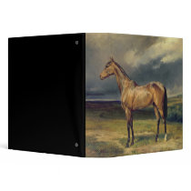 Abdul Medschid' the chestnut arab horse, 1855 Vinyl Binder
