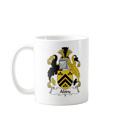 Abdy Family Crest Coffee Mugs by coatsofarms