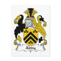 Abdy Family Crest postcards