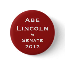 Abe Lincoln 2012 Buttion Buttons
