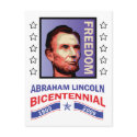 Abe Lincoln - Bicentennial Seal postcards
