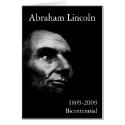 Abe Lincoln - Elegant White on Black cards