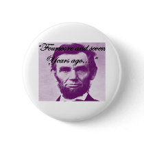 Abe Lincoln "Fourscore and Seven Years Ago" Buttons