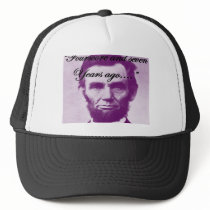 Abe Lincoln "Fourscore and Seven Years Ago" Hats