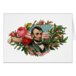 Abe Lincoln Garland Flag Greeting Cards