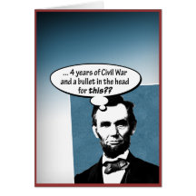 Abe Lincoln... Greeting Card