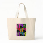 Abe Lincoln Obama . Popart Gifts Canvas Bags