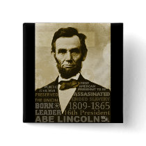 Abe Lincoln Pinback Buttons