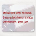 Abe Lincoln Quote mousepads