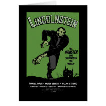 Abe Lincolnstein. Abraham Lincoln Frankenstein Greeting Card
