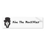 Abe The RockStar Bumper Sticker