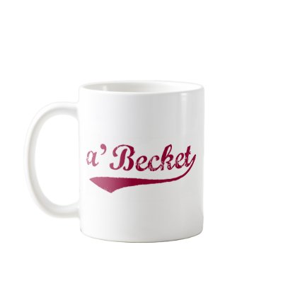 a'Becket maroon coffee mug by abecketcanton