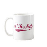 a'Becket maroon coffee mug