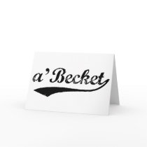 a'Becket note cards black swoosh