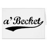 a'Becket note cards black swoosh cards