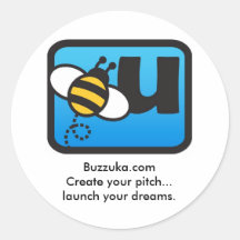 Abeja de Buzzuka usted pegatina