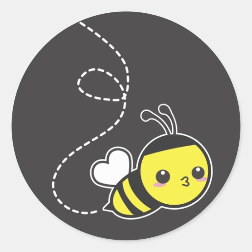 Abeja de la miel etiqueta