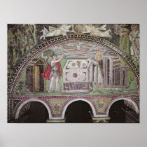 Abel and Melchisedech offering at the Altar Print