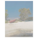 Abel Tasman N.P. Beach & Red Boat Personalized Letterhead