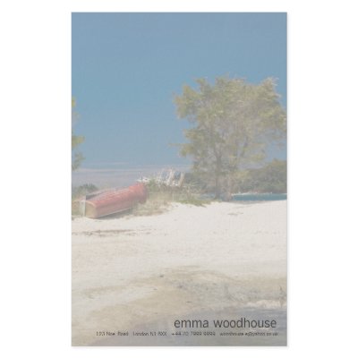 Abel Tasman N.P. Beach & Red Boat Personalized Stationery by SabineSt