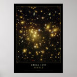 Abell 1689 Galaxies Astronomy Poster