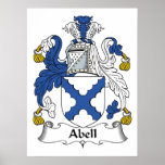 Abell Family Crest Poster