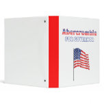 Abercrombie for Governor Patriotic American Flag 3 Ring Binder