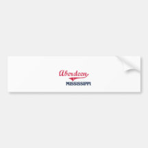 Aberdeen Mississippi City Classic Bumper Stickers