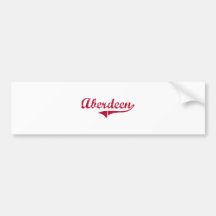 Aberdeen Mississippi Classic Design Bumper Stickers