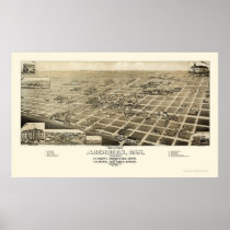 Aberdeen, SD Panoramic Map - 1883 Poster