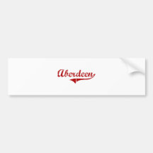 Aberdeen South Dakota Classic Design Bumper Sticker