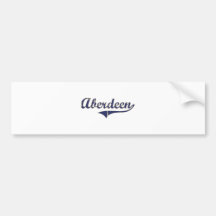 Aberdeen Washington Classic Design Bumper Stickers