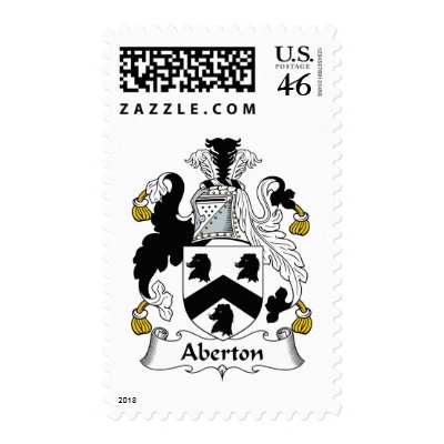 Aberton Family Crest Stamps by coatsofarms