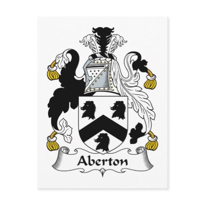 Aberton Family Crest Post Cards by coatsofarms