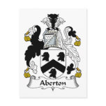 Aberton Family Crest Post Cards
