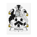 Aberton Family Crest postcards