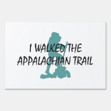 ABH Appalachian Trail Hiker Lawn Sign