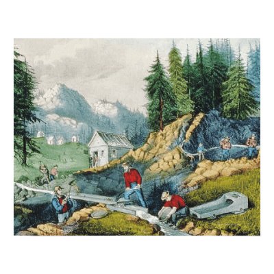 gold rush california. ABH California Gold Rush Print