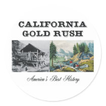 ABH California Gold Rush Round Sticker