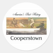 ABH Cooperstown Round Stickers