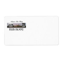 ABH Ellis Island Personalized Shipping Label
