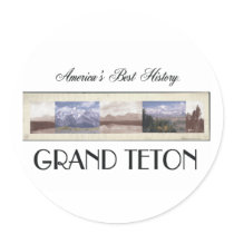 ABH Grand Teton Round Stickers