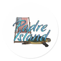 ABH Padre Island Round Stickers