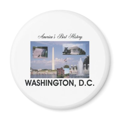ABH Washington DC Fridge Magnet by teepossible