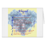 Abigail Acrostic Greeting Card